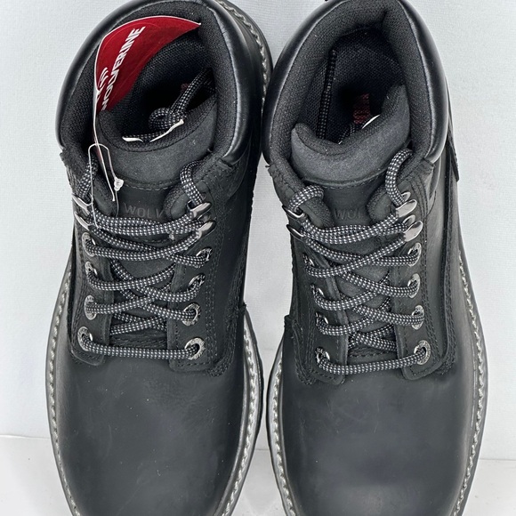 Wolverine NWT Black Floorhand Boots Waterproof Steel Toe Sz 7 1/2 - Picture 7 of 12